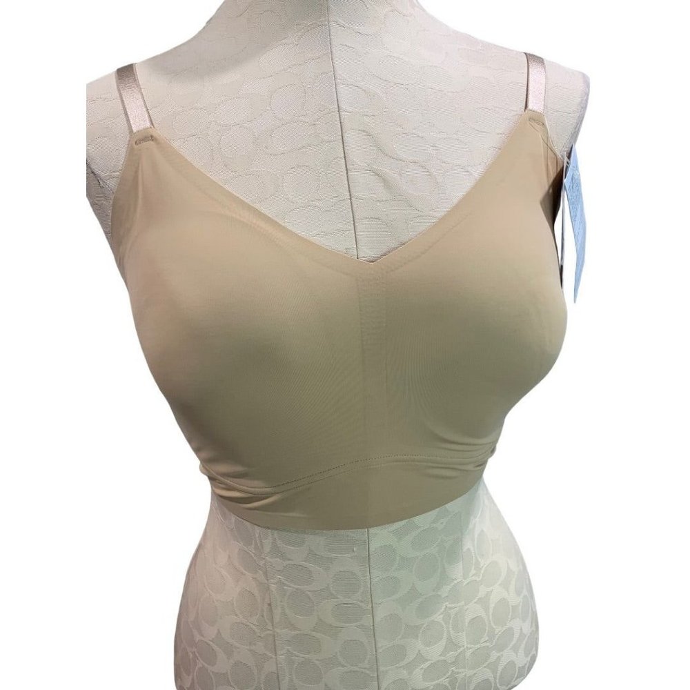 XL The True Body Triangle Convertible Strap Bralette New Nude